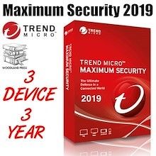 100% Genuine Licensed Keys Trend Micro 2019 Maximum Security 3 Year 3 Device